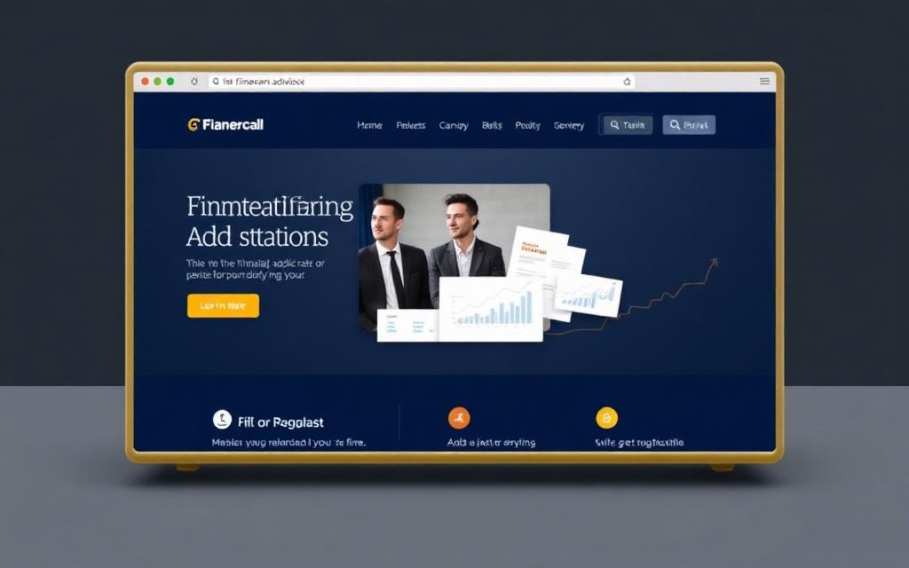 Voorbeeld van een moderne website in de stijl Clean Corporate